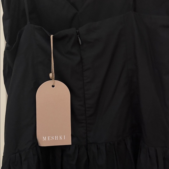 Meshki black gown - size small- nwt- Janis Cotton Frill Maxi Dress - Black - Picture 3 of 6